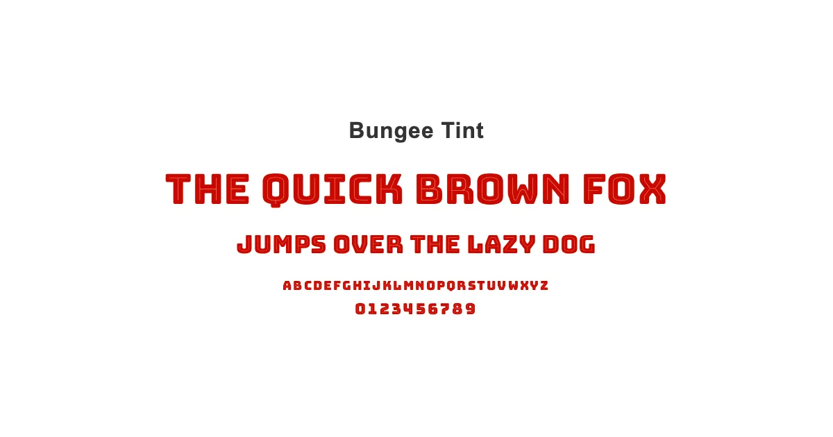Bungee Tintのサムネイル画像