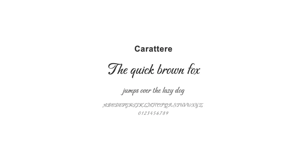 Carattere