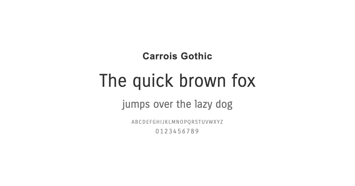 Carrois Gothicのサムネイル画像