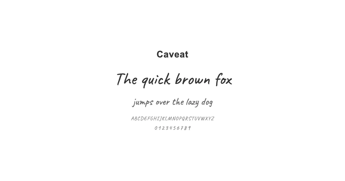Caveatのサムネイル画像