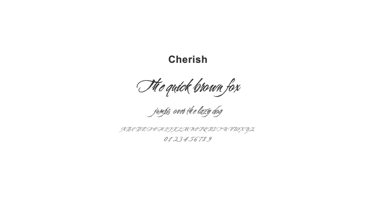 Cherishのサムネイル画像