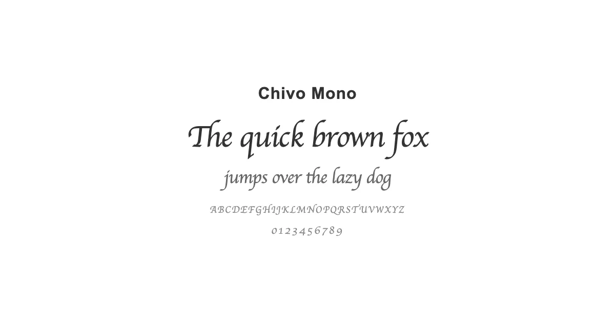 Chivo Monoのサムネイル画像