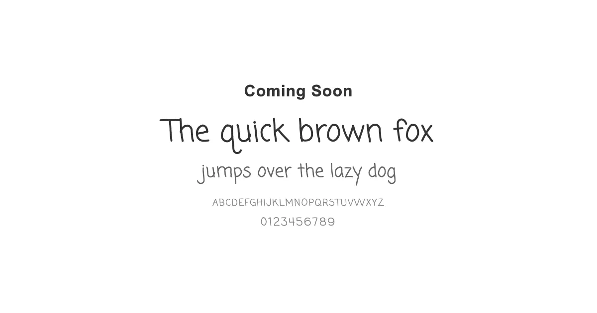 Coming Soonのサムネイル画像