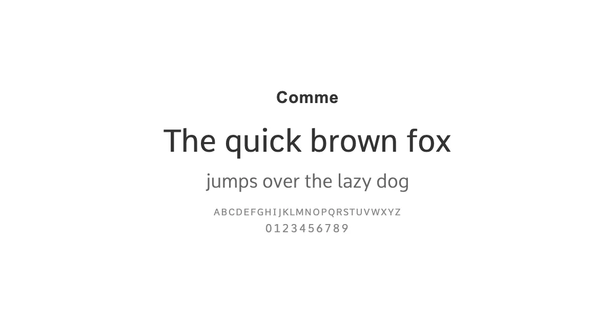 Commeのサムネイル画像