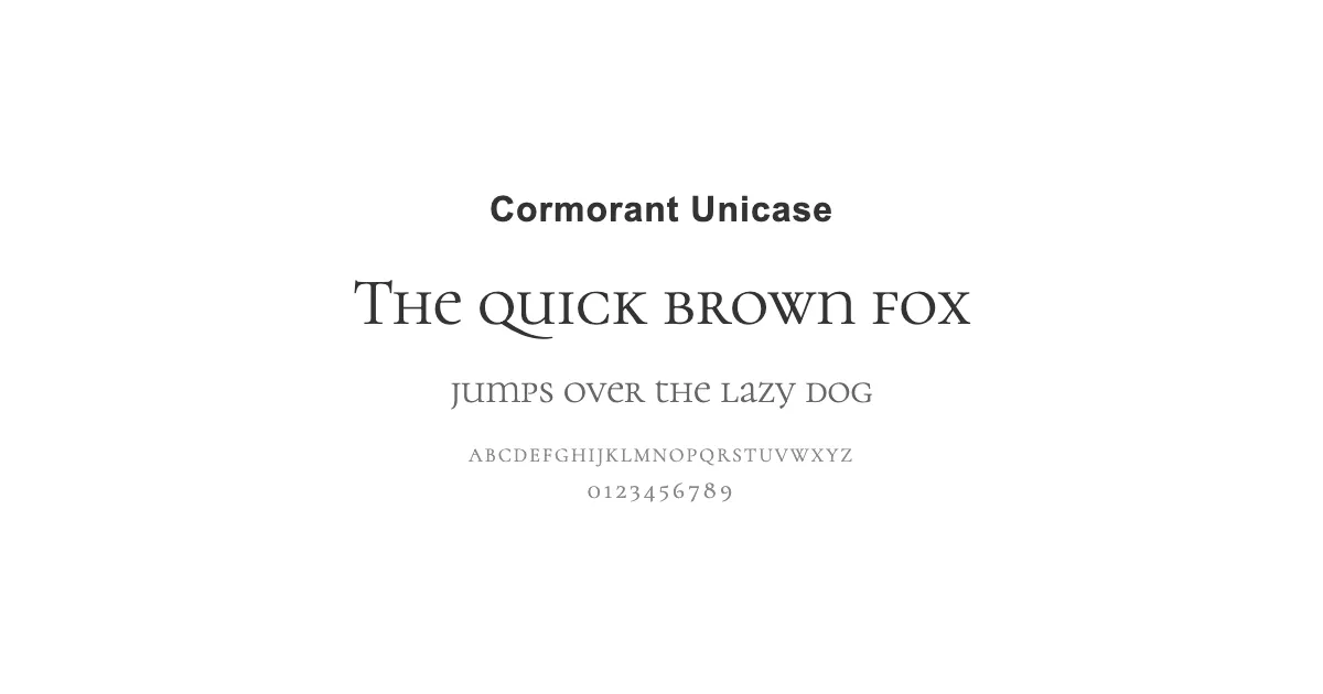 Cormorant Unicaseのサムネイル画像