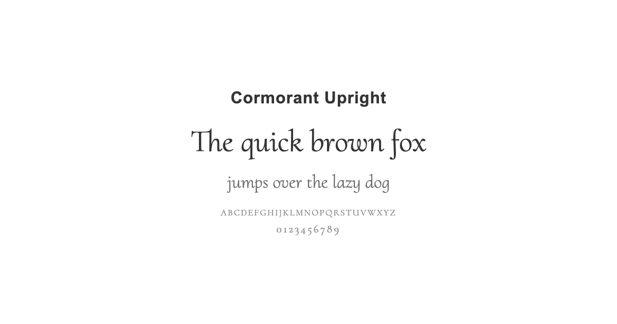 Cormorant Uprightのサムネイル画像