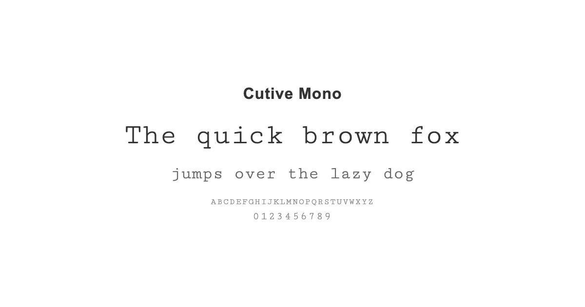 Cutive Monoのサムネイル画像