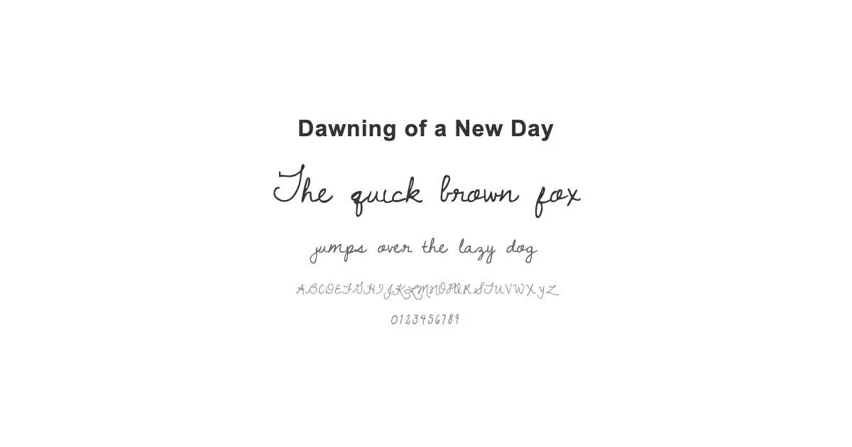 Dawning of a New Dayのサムネイル画像