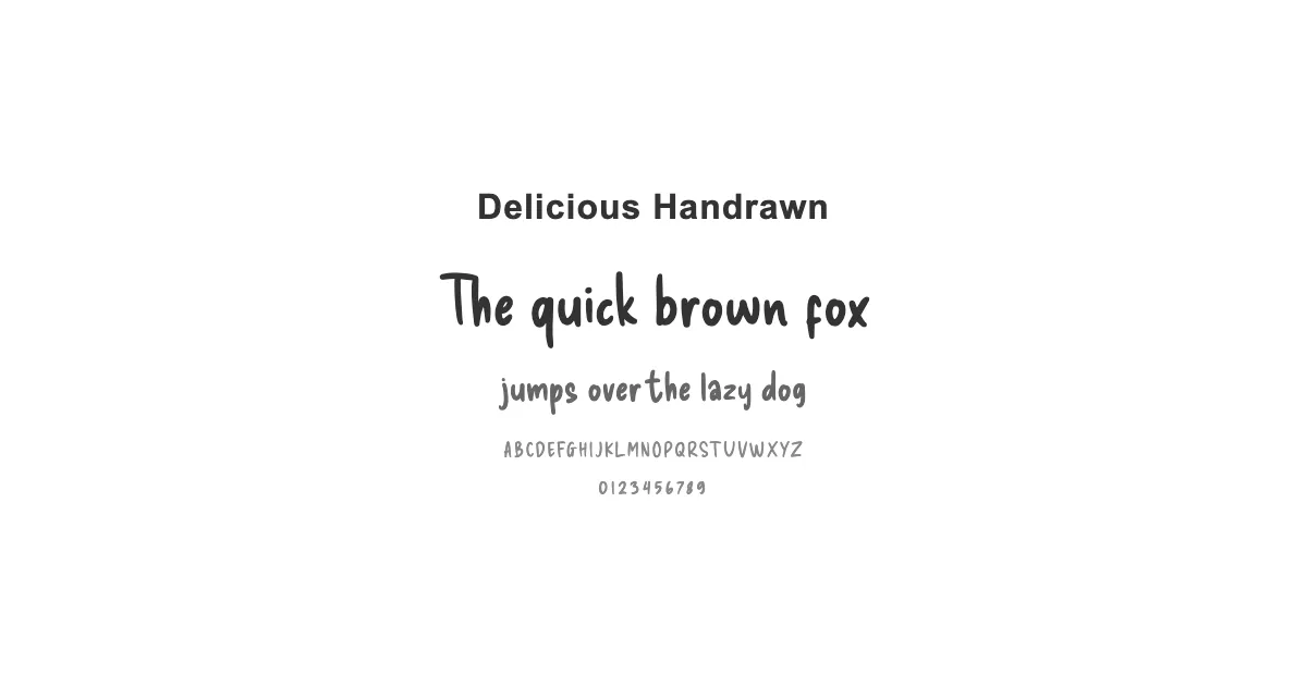 Delicious Handrawnのサムネイル画像