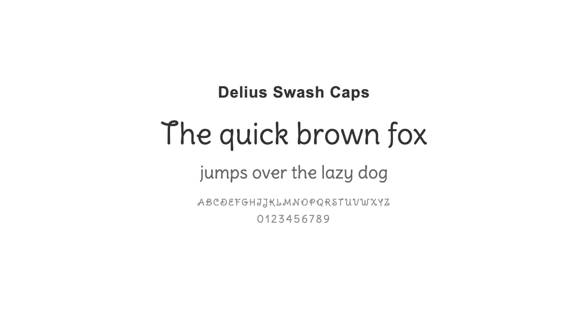 Delius Swash Capsのサムネイル画像