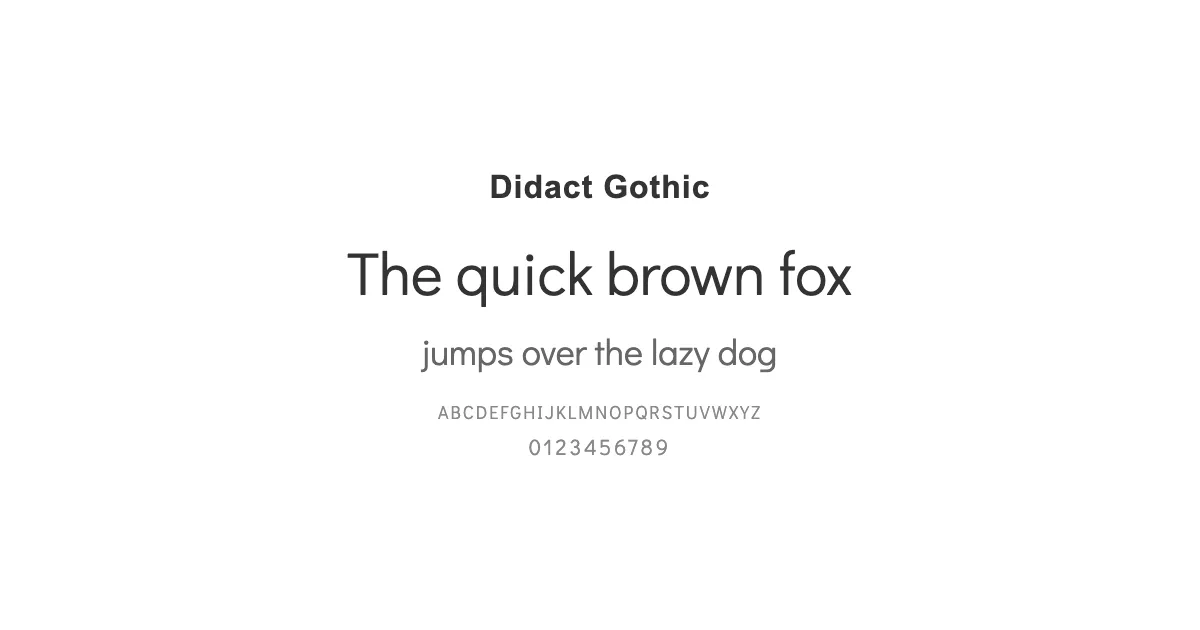 Didact Gothicのサムネイル画像