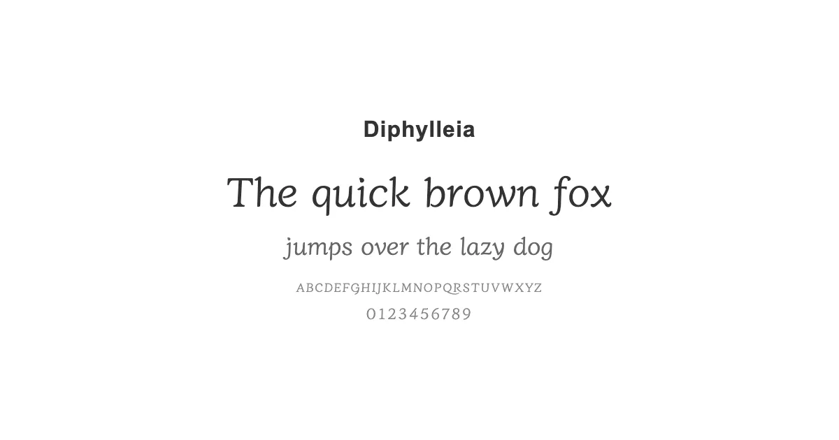 Diphylleiaのサムネイル画像