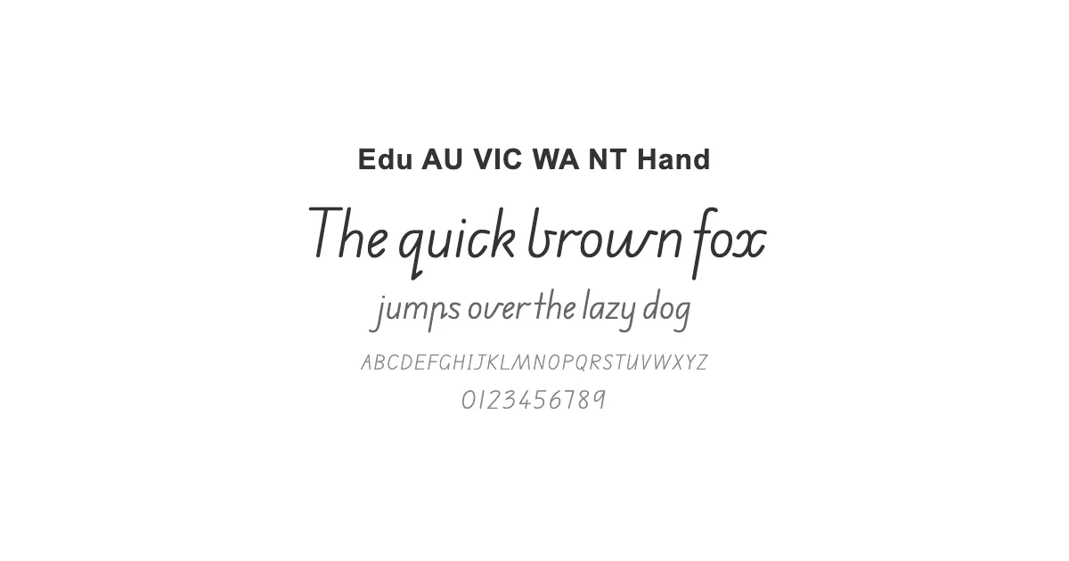 Edu AU VIC WA NT Handのサムネイル画像