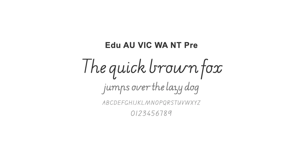 Edu AU VIC WA NT Preのサムネイル画像