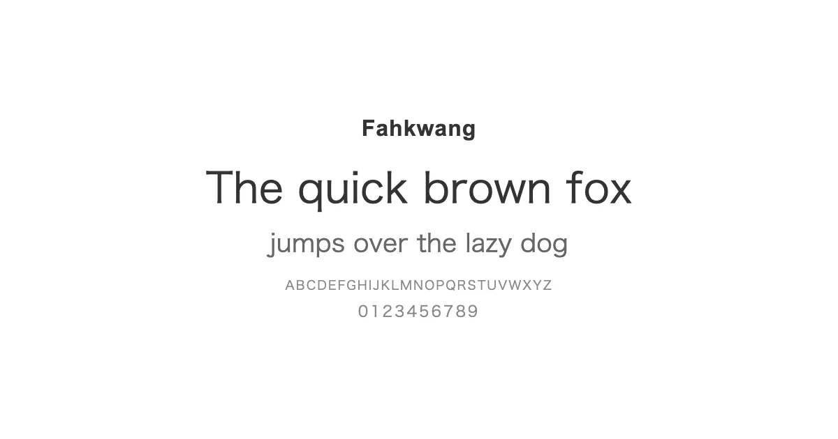 Fahkwangのサムネイル画像