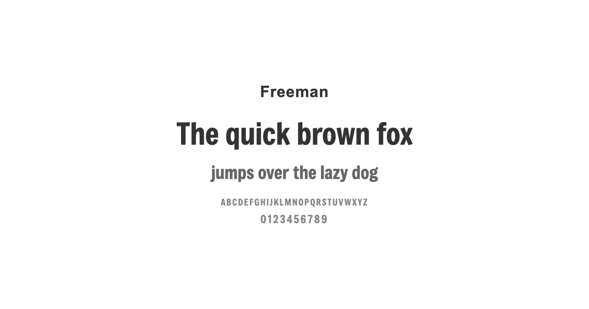 Freemanのサムネイル画像
