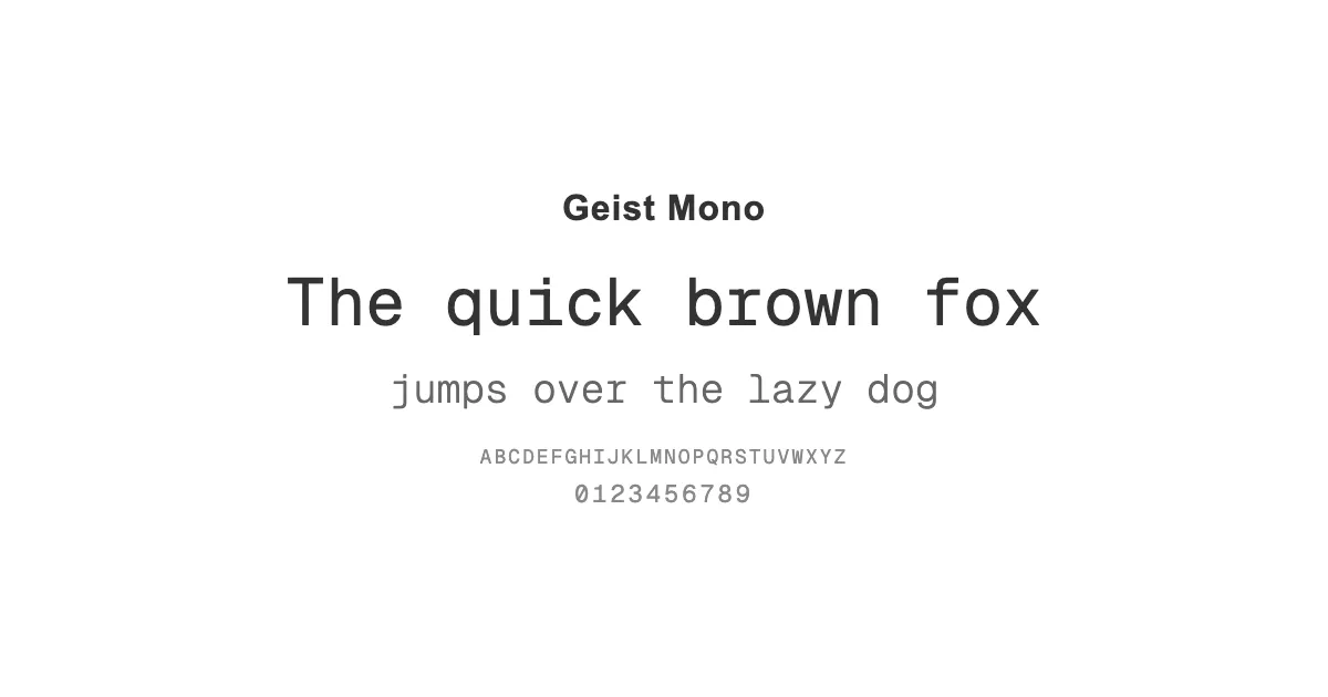 Geist Monoのサムネイル画像
