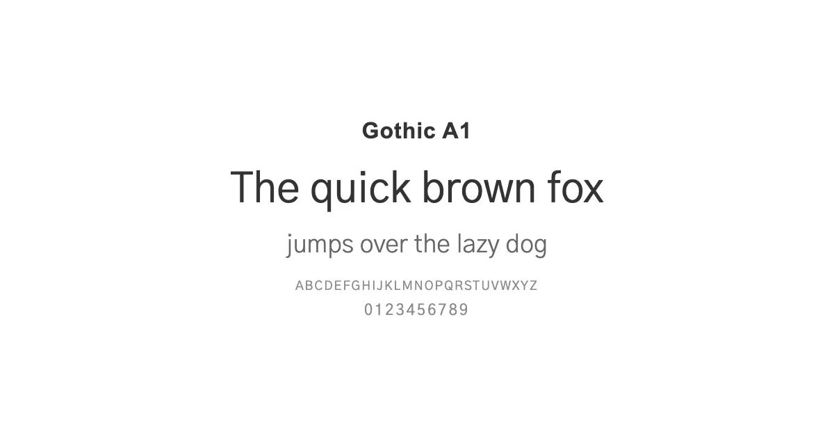 Gothic A1のサムネイル画像
