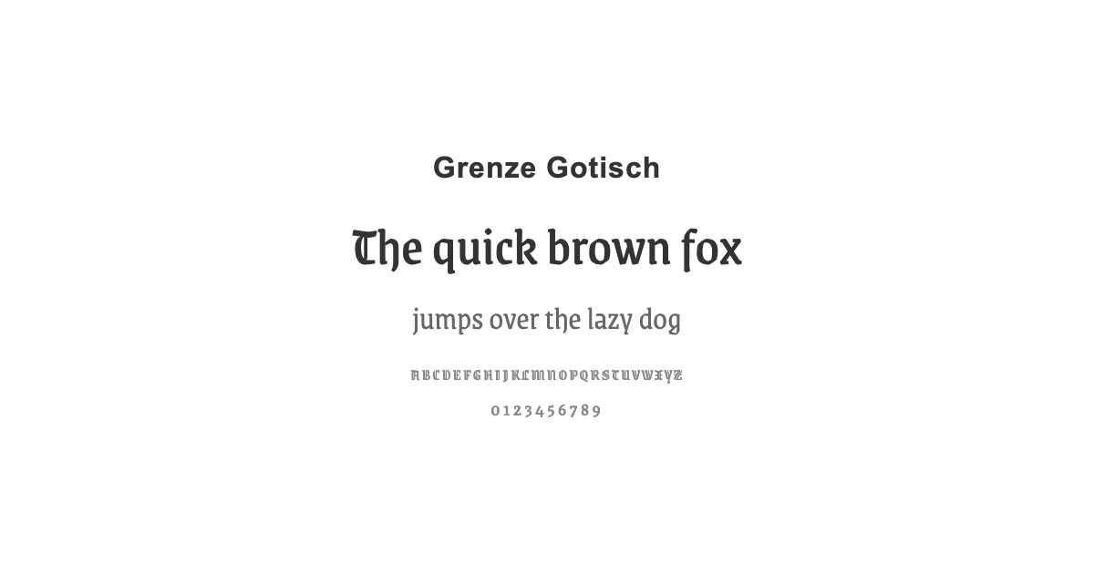 Grenze Gotischのサムネイル画像
