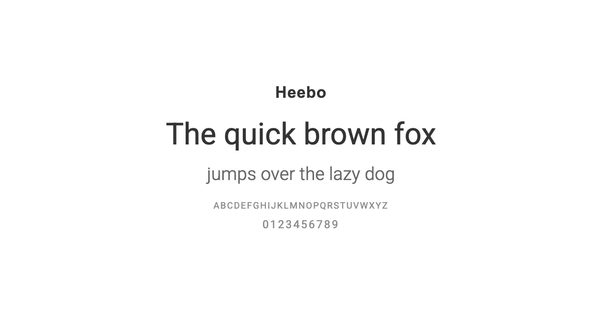 Heeboのサムネイル画像