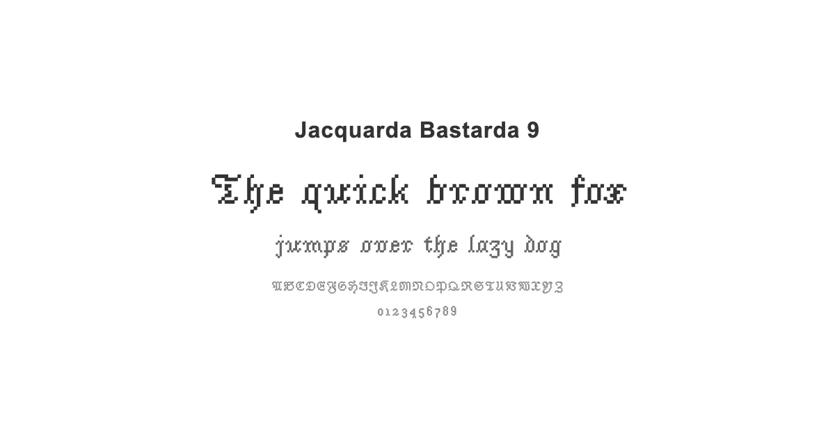 Jacquarda Bastarda 9のサムネイル画像
