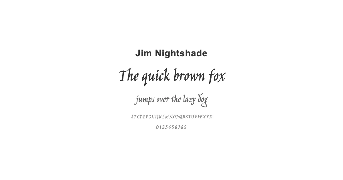 Jim Nightshadeのサムネイル画像