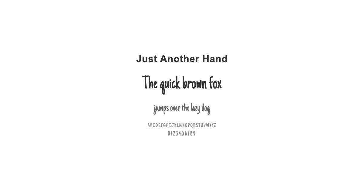 Just Another Handのサムネイル画像