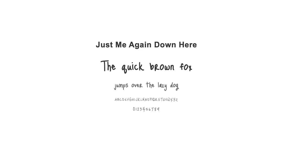 Just Me Again Down Hereのサムネイル画像