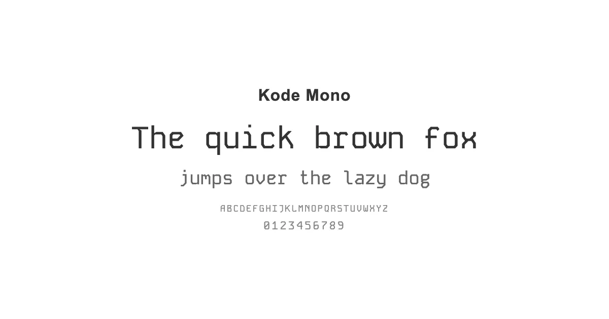 Kode Monoのサムネイル画像