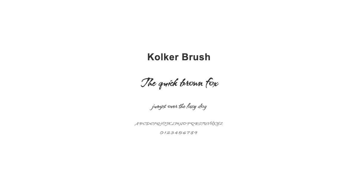 Kolker Brushのサムネイル画像