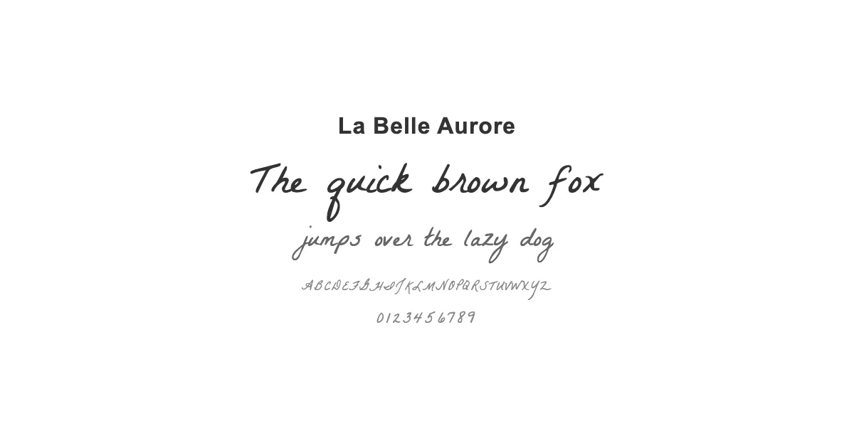 La Belle Auroreのサムネイル画像