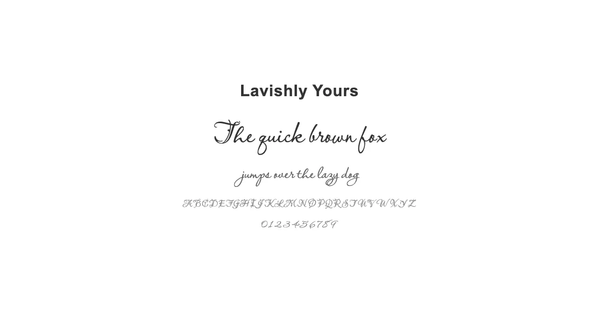 Lavishly Yoursのサムネイル画像