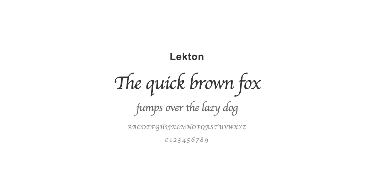 Lektonのサムネイル画像