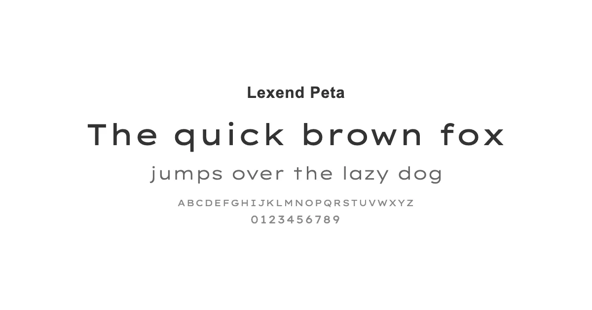 Lexend Petaのサムネイル画像