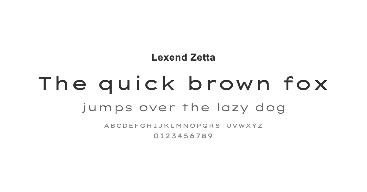 Lexend Zettaのサムネイル画像
