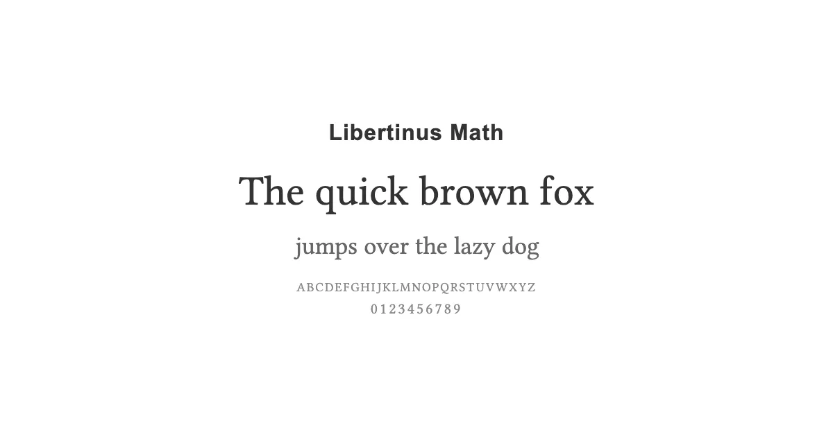 Libertinus Mathのサムネイル画像