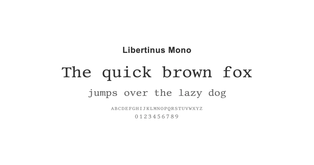 Libertinus Monoのサムネイル画像