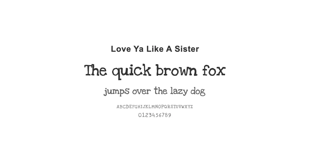 Love Ya Like A Sisterのサムネイル画像