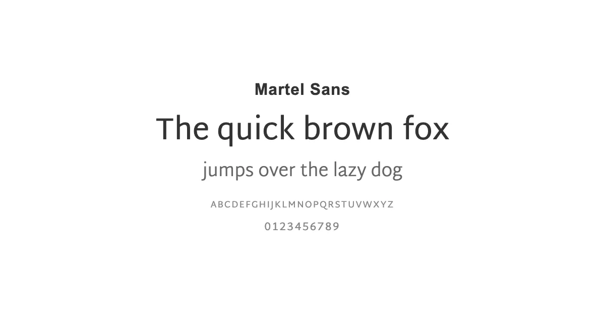 Martel Sansのサムネイル画像