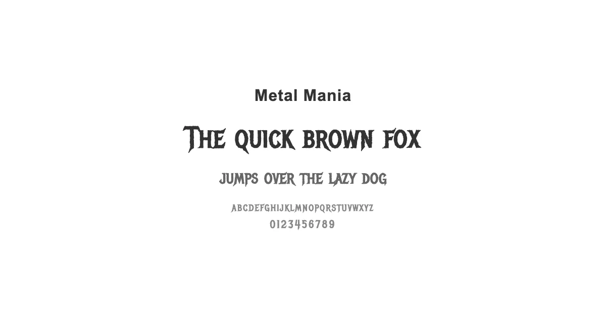 Metal Maniaのサムネイル画像