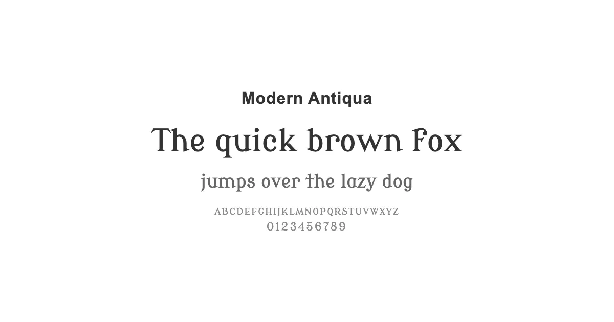 Modern Antiquaのサムネイル画像