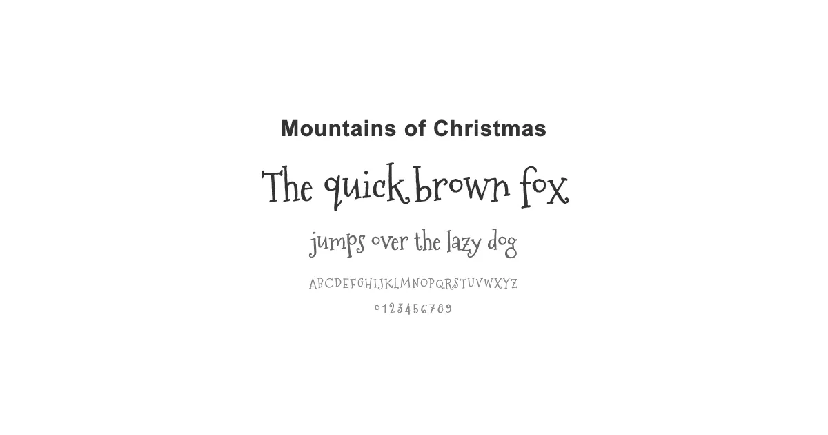 Mountains of Christmasのサムネイル画像