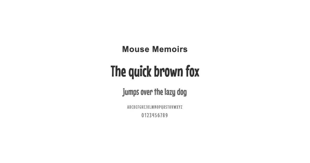 Mouse Memoirsのサムネイル画像