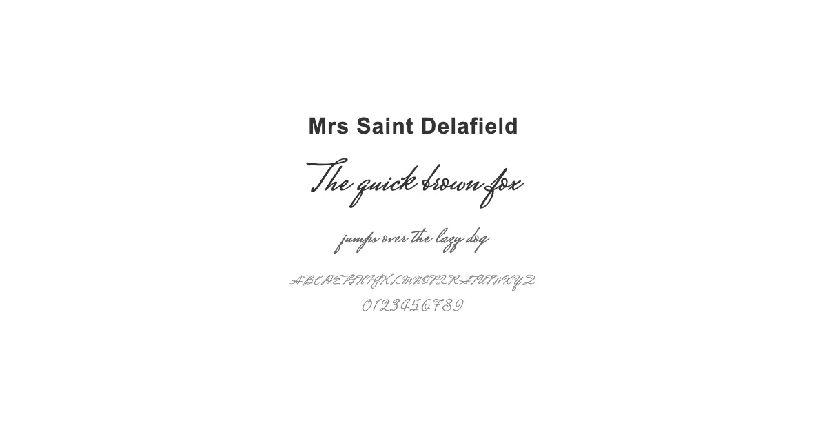 Mrs Saint Delafieldのサムネイル画像