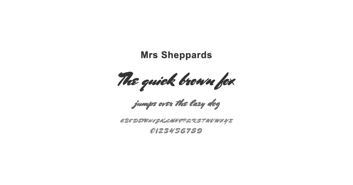 Mrs Sheppardsのサムネイル画像