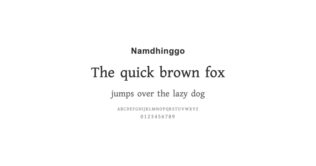 Namdhinggoのサムネイル画像