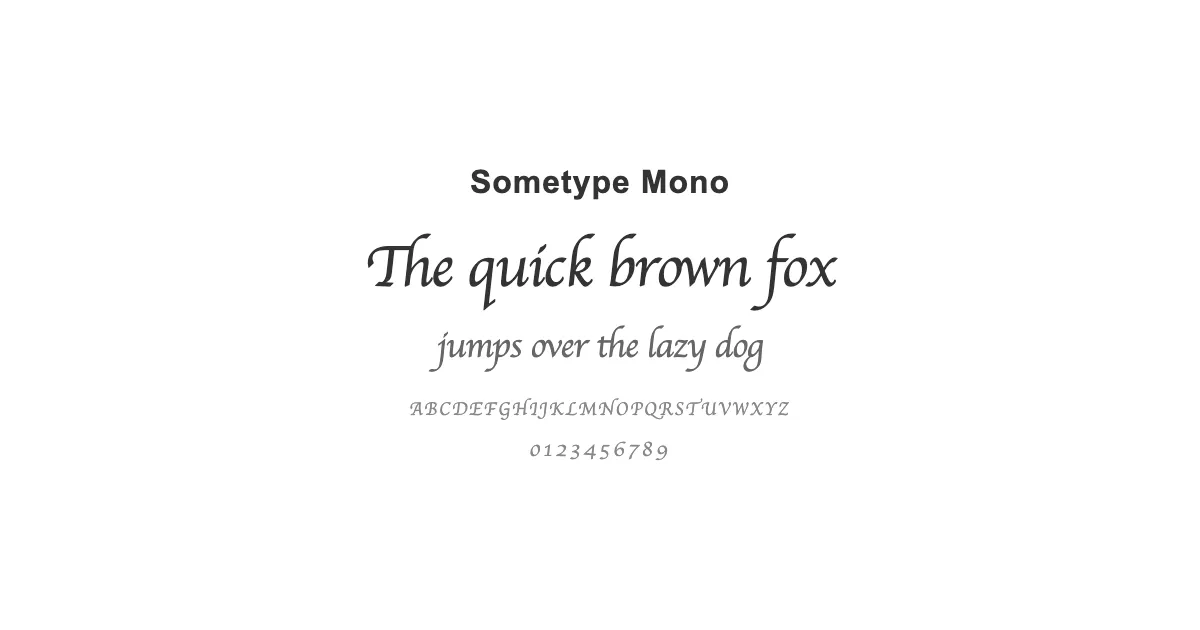 Sometype Mono
