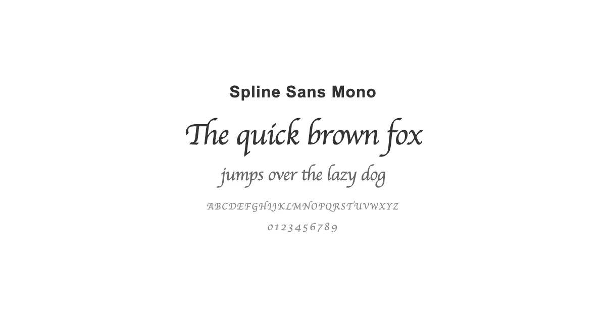 Spline Sans Mono