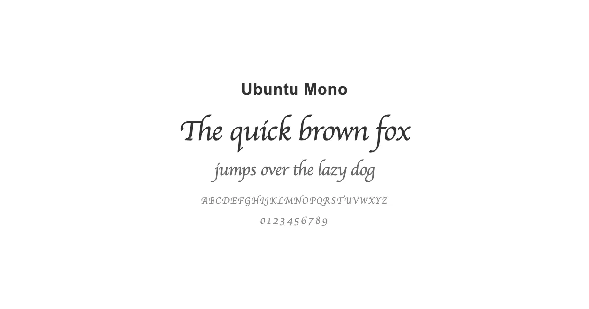 Ubuntu Mono
