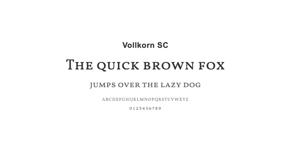Vollkorn SC